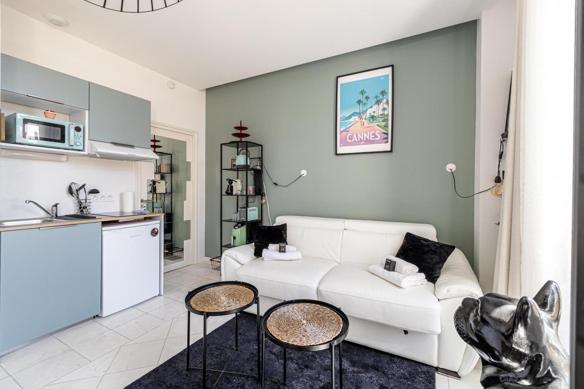 Private - Small Studio For Two At 5 Minutes From Croisette Cannes Buitenkant foto